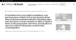 Desktop Screenshot of eltornillodeklaus.com